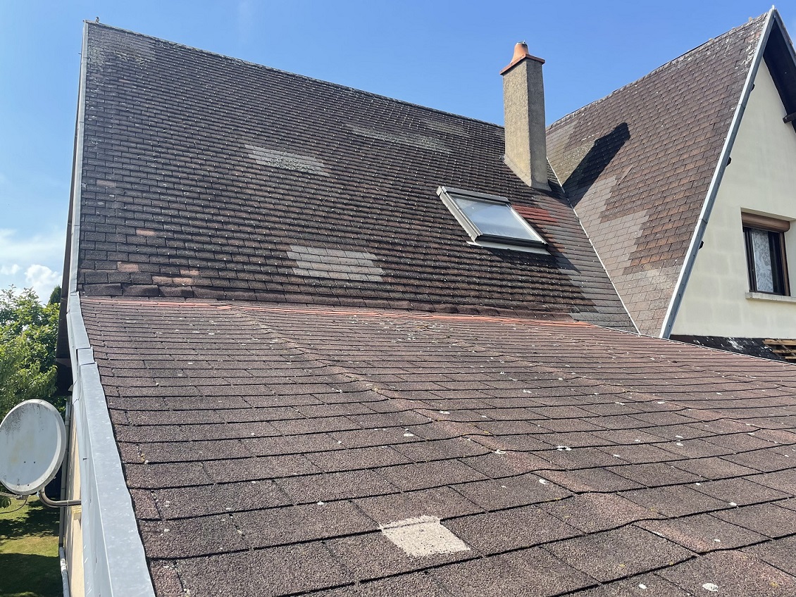 Remplacement shingles tuiles terre cuite meru 60110 avant